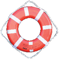 Cal-June 24" G Style Life Ring w/Straps & Reflective Tape USCG Approved GO-24-T